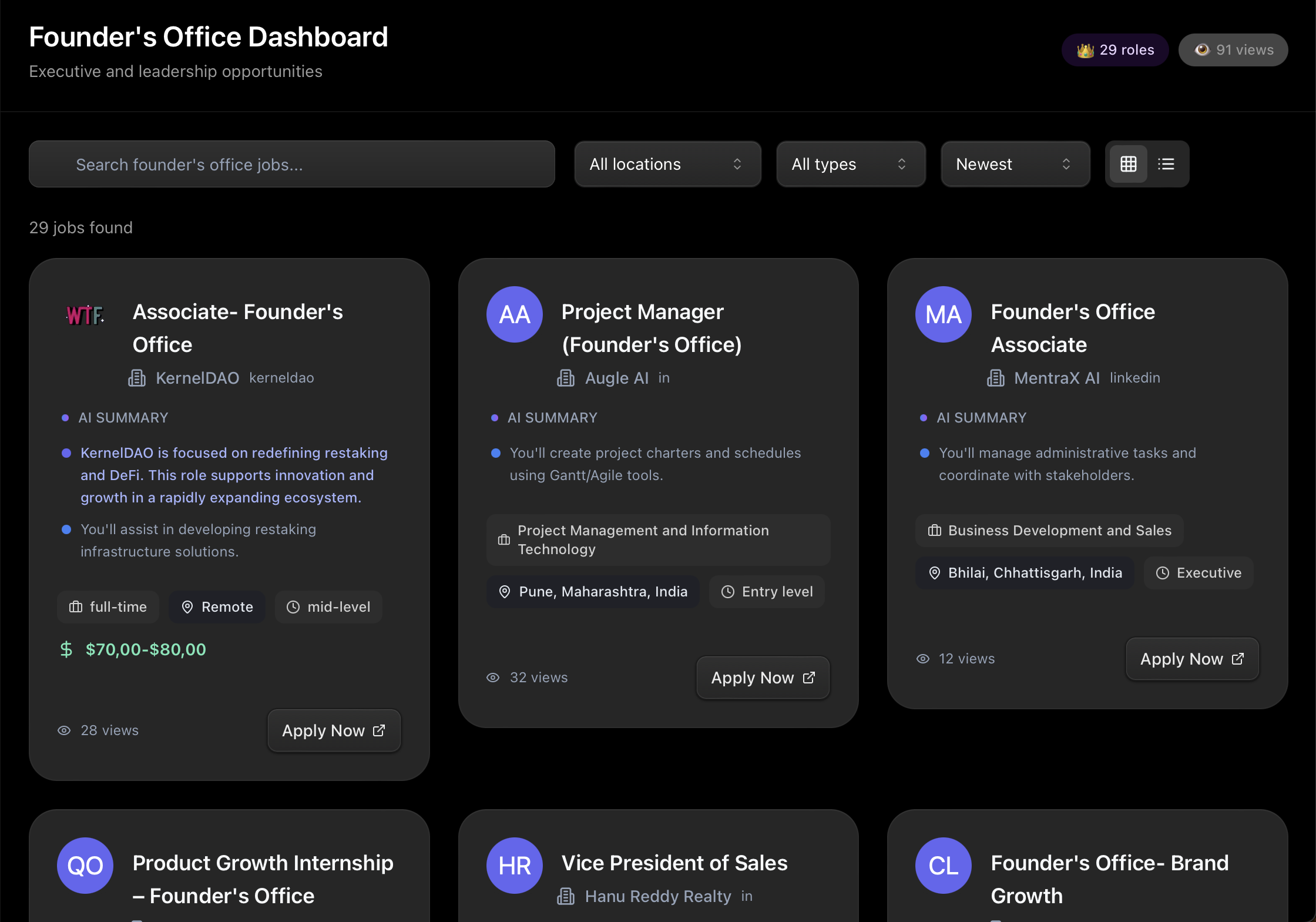 Job Directory Subscription
